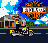 Harley-Davidson Motor Cycles - Race Across America (USA) Title Screen